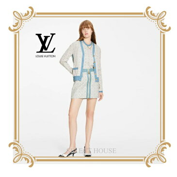 【22C】【SELECTHOUSE☆セレクトハウス】【新品】【お取り寄せ15日から25日】【送料無料】LOUIS VUITTONSINCE 1854コントラストトリムカーディガン