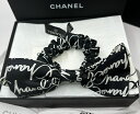 マラソン最大4万円クーポン発行中!直営店リボン新作 2024年新品 在庫即発】CHANEL シャネルヘアシュシュロゴブラック【送料無料】【SELECTHOUSE...