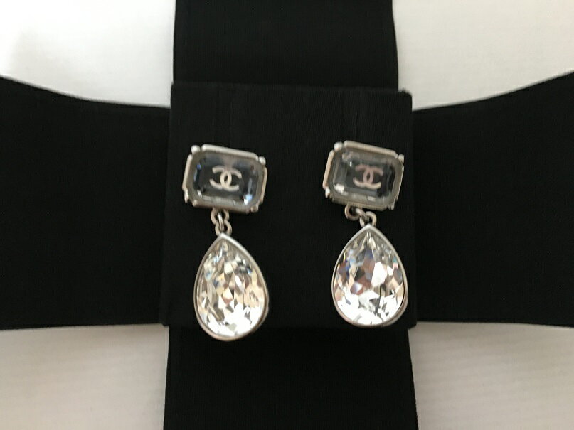 セール SALEシャネル CHANEL クリアストーン＆ココマークピアス【正規店直接買付品】国内即発送OK