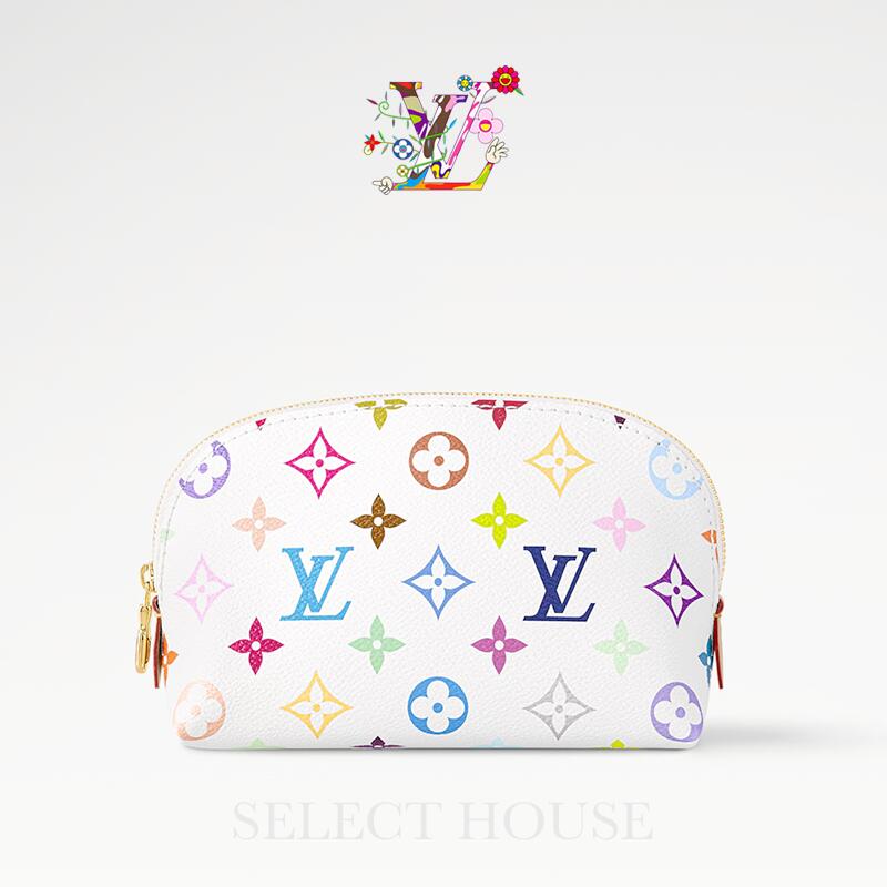 直営店リボン正規品 ギフト対応1月納品予定 ルイヴィトンお取り寄せ新品LV × 村上隆LOUIS VUITTONルイ・ヴィトンLV × TM ポシェット・コスメティック PM ヴィトン ポーチ 村上コラボのサムネイル