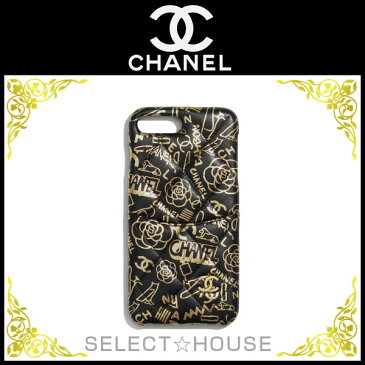 CHANEL シャネル iPhone 7 Plus & 8 Plus クラシック ケース【19A】【SELECTHOUSE☆セレクトハウス】ブラック ゴールド iPhoneケース スマホケース