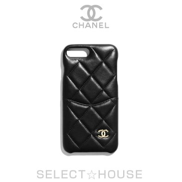 CHANEL シャネル iPhone 7 Plus & 8 Plus クラシック ケース【19A】【SELECTHOUSE☆セレクトハウス】ブラック ゴールド iPhoneケース スマホケース