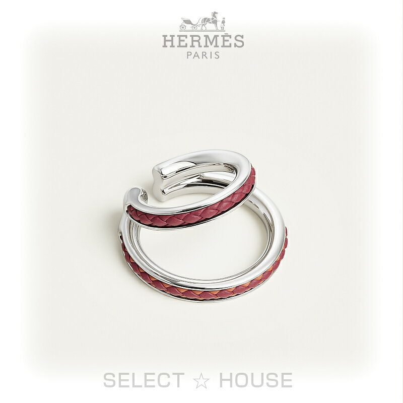 HERMES（エルメス）バディネス イヤーカフ ラージモデル 当店で取り扱っている商品は正規取扱店から買付する100%正規品です。 商品コメント 【ブランド】 1837年に馬具職人「ティエリ・エルメス」がパリで馬具工房として創業したHERMES(エルメス)。 厳選された素材をもちい技術力の高い職人の手によって作り出され、他の追随を許さない最高級品質を保っています。 その品質の高さは貴族御用達のブランドになっている事からもうかがえます。 エルメスのアイテムはエレガントなデザインを保ちつつ機能的であることも大きな特徴です。 【アイテム】 編み込み加工を施したスイフトカーフスキンとメタルのイヤリング。乗馬の伝統に根ざしたレザー編みの職人技からインスピレーションを得たバディネスラインは、乗馬用ブローバンドを彷彿とさせる幾何学的なデザインが特徴です。ピアス穴の有無に関わらず装着できるようデザインされており、ユニバーサルな開口部のおかげで耳にスムーズにフィットします。この商品は単品販売です。 カラー Argenté/rouge H / gold サイズ 直径：3cm、幅：2.1cm、イヤリング1個あたりの重量：11g 素材 ・パラジウム 仕様 ・メタル仕上げ ・イタリア製 状態 海外正規店直接買い付け品（新品） 付属品 BOX・リボン 詳細 ■H100133FPAF ※画像には当店の画像とわかるように「SELECT HOUSE」とブランドロゴの透かし文字が入っています。 ※当店ではブランド正規店より直接商品をお取り寄せしております。 ※代金引換、銀行振込不可。※クレジットカードオンリー。※御注文後のキャンセル不可 ※在庫変動がはげしいため、購入前の在庫確認は行っておりません。※ご注文から在庫確認まで2〜5日程かかります。※掲載中の現行モデルのみ ○在庫切れの場合は、キャンセルとなります。○海外直営店からの取り寄せの為、返品・交換はお受けできません。 ○注文後のキャンセルはお受けできません。○御購入の前によくご検討くださいませ。 ○ご注文が入ってからの買付になります。○海外直営店からの取り寄せ後、当社から国内発送します。 ○最大のネットワークと努力で買付いたしますが、すでに完売の場合はキャンセル・返金となります。 お届けまで15日から25日程度かかります。　 　 　 ※画像には当店の画像とわかるように「SELECT HOUSE」とブランドロゴの透かし文字が入っています。　 　 　