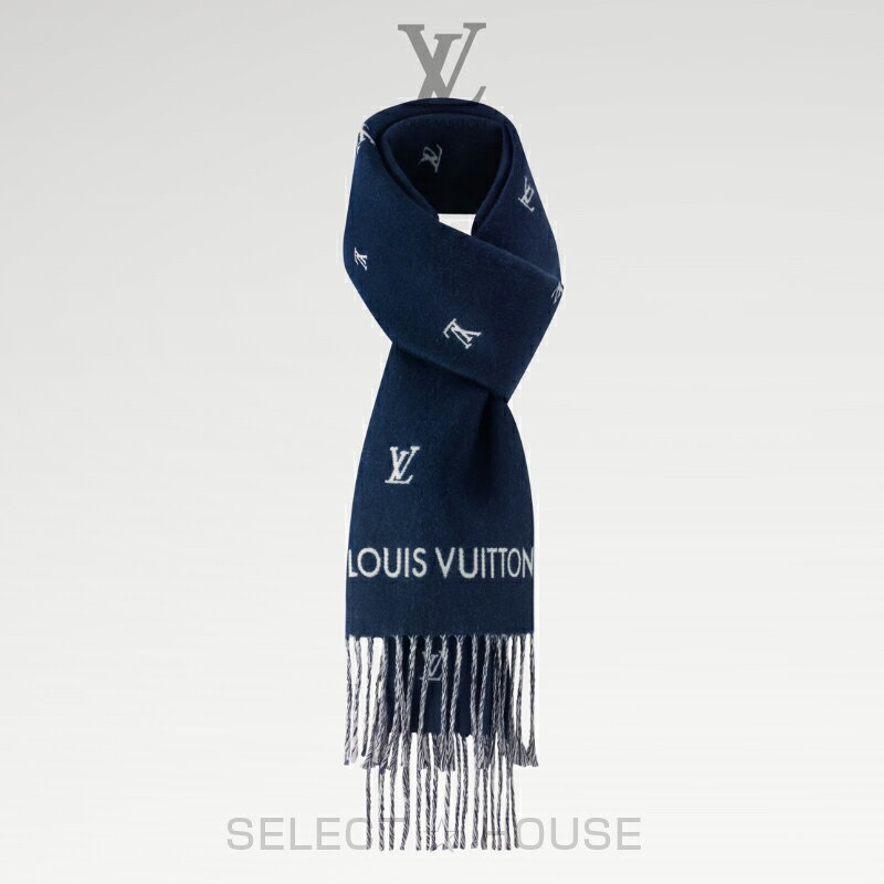 ブランドショップ SELECTHOUSEの直営店リボン正規品 ギフト対応ルイヴィトンお取り寄せ 新品LOUIS VUITTONルイ・ヴィトンマフラー・LV ブラゾン｜アングル2
