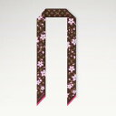 【在庫即発】ルイヴィトン 村上隆コラボ スカーフ LV × TM バンドーさくらシリーズ モノグラム LOUIS VUITTON M96086 レディース ヘア...