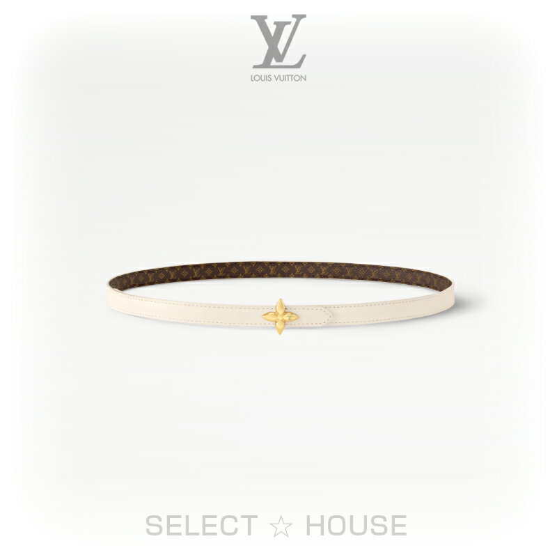 楽天SELECT HOUSE直営店 正規品 ルイヴィトンお取り寄せ新品LOUIS VUITTONルイ・ヴィトンベルト・LV ミニ フラワーグラム 15MM リバーシブル