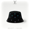 直営店 正規品 ルイヴィトンお取り寄せ新品LOUIS VUITTONルイ・ヴィトンバケットハット・LV ブラゾン シェーディング デニム リバーシブル