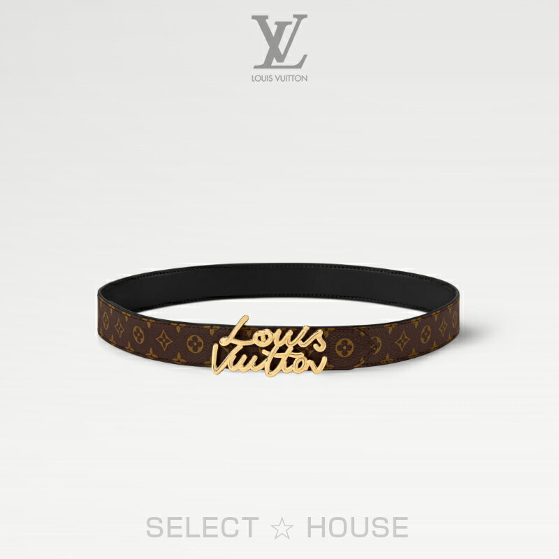 最大6万円クーポン発行！直営店 正規品 ルイヴィトンお取り寄せ新品LOUIS VUITTONルイ・ヴィトンベルト・LV スクリプト 30MM 2