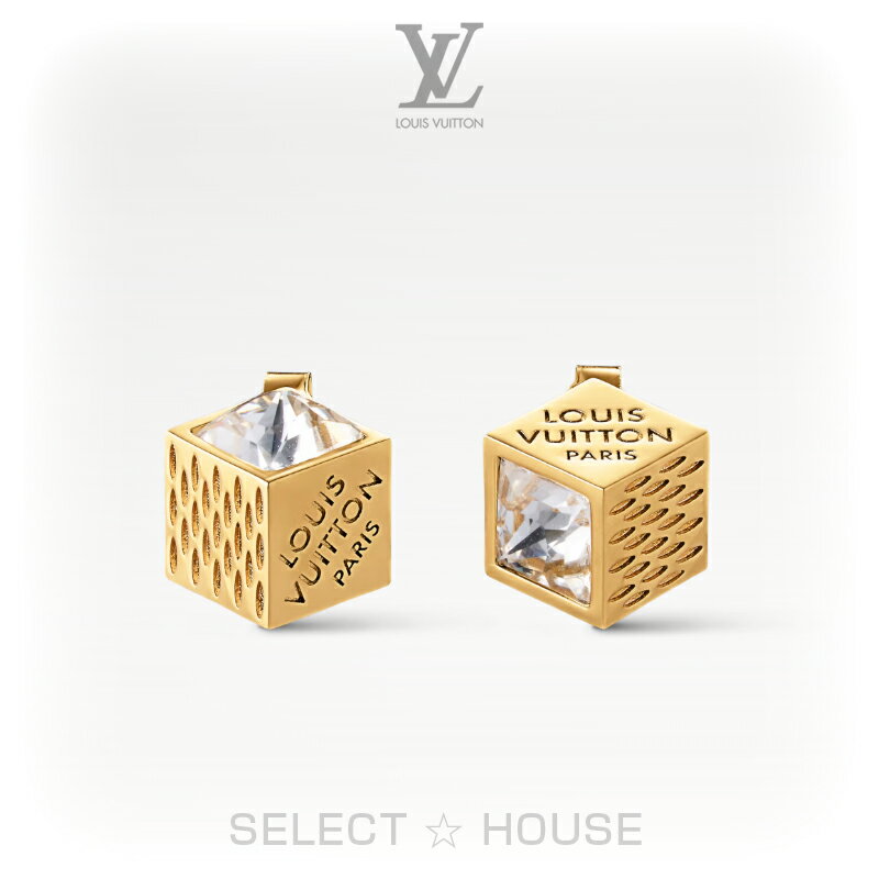 乐天商城 - 直営店 正規品お取り寄せ新品LOUIS VUITTONルイ・ヴィトンピアス・LV キューブM04079