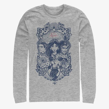 ディズニー Disney アラジン Tシャツ 長袖 長袖/ロングスリーブ レディース メンズ