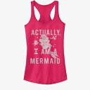 アリエル タンクトップ ディズニー Disney リトルマーメイド グッズ アリエル Little Marmaid The Actual Mermaid Tank ガールズ キッズ 女の子