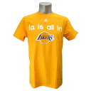 NBA レイカーズ Tシャツ ゴールド アディダス All In Tシャツ