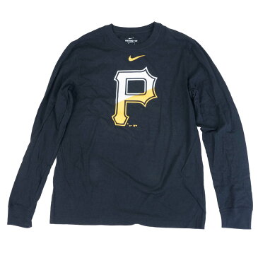 パイレーツ MLB Tシャツ メンズ 長袖 ロンt ナイキ Nike ブラック Angle Logo Long Sleeve T-Shirt 21nrs