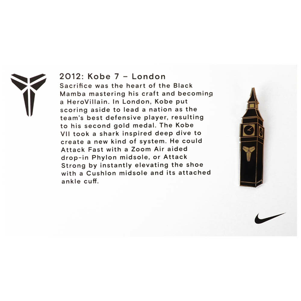 コービー・ブライアント NBA グッズ ピンバッジ ピンズ ナイキ コービー NIKE KOBE 2012 : Kobe 7 London Pin