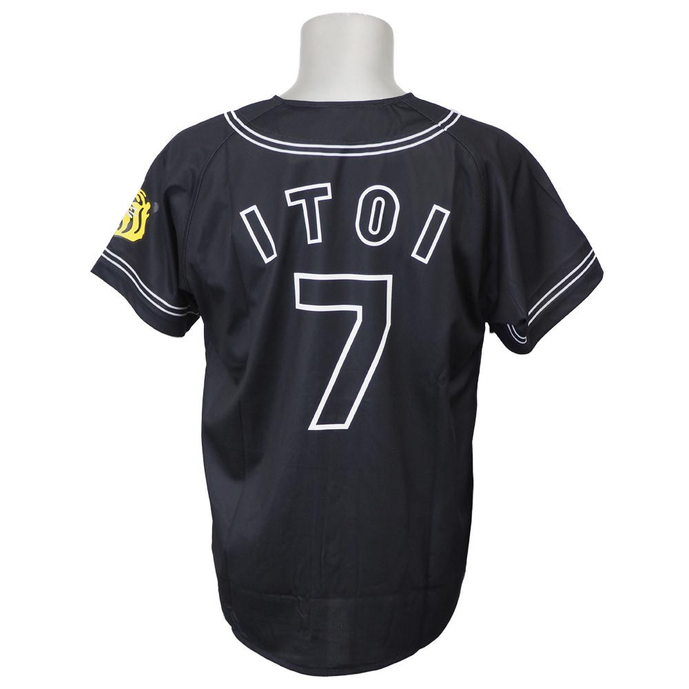 阪神タイガース グッズ 糸井嘉男 プリント カラー ユニフォーム ミズノ/Mizuno ブラック プロ野球おうち観戦