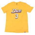 アンソニー・デービス Tシャツ レイカーズ 47ブランド 47Brand ギャラリーゴールド NBA Player Super Rival T-Shirt メンズ 半袖