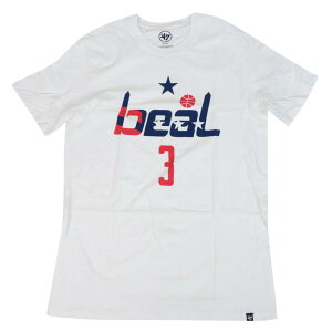ブラッドリー・ビール Tシャツ ウィザーズ 47ブランド 47Brand ホワイト NBA Player Super Rival T-Shirt メンズ 半袖