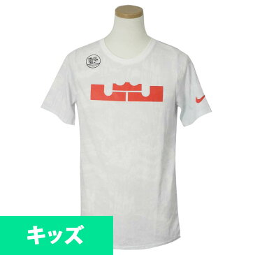 ナイキ レブロン/NIKE LEBRON キッズ Tシャツ 半袖 ピクセル ホワイト【OCSL】