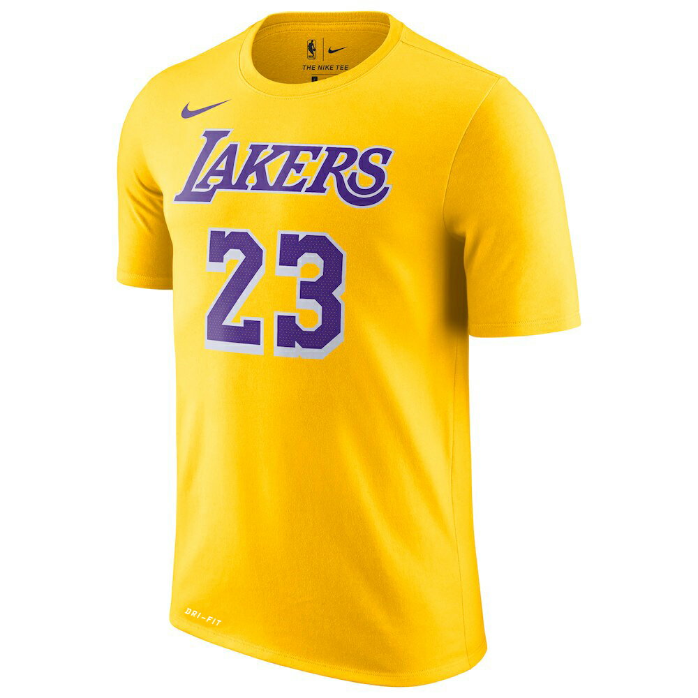 NBA Tシャツ レイカーズ レブロン・ジェームズ アイコンエディション ネーム＆ナン...