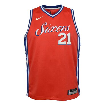 NBA 76ers ジョエル・エンビード ユニフォーム/ジャージ キッズ スウィングマン ステートメント ナイキ/Nike レッド【1910価格変更】