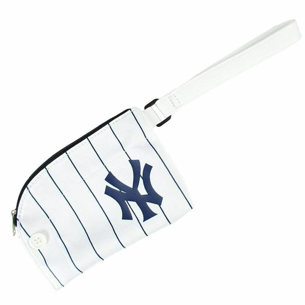 MLB ヤンキース ピンストライプ ジャージー リストレット パース ホワイト【1910価格変更】