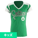 NBA Tシャツ セルティックス ガールズ コントラスト スラブ 5th & Ocean グリーン【OCSL】(4)