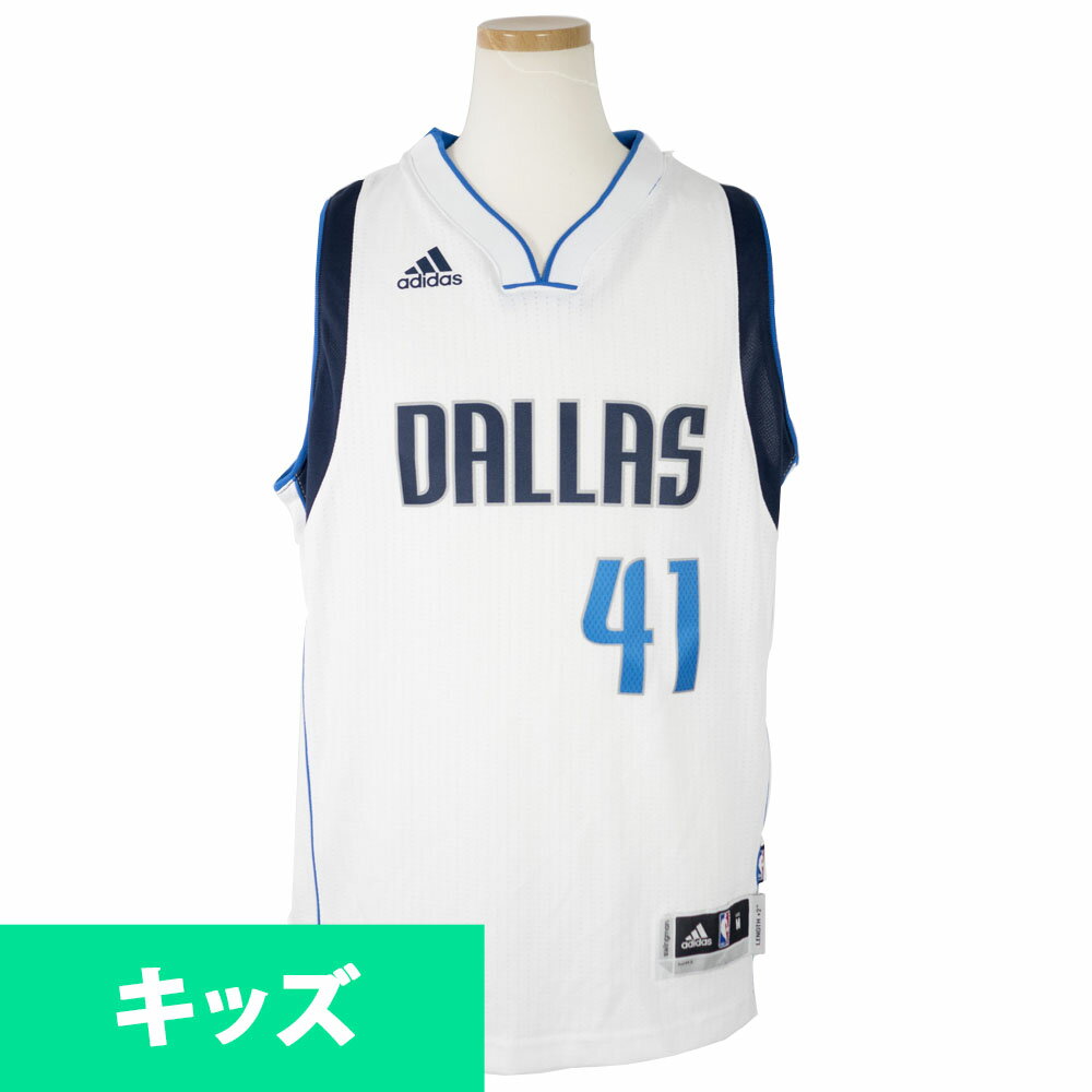 NBA マーベリックス ダーク・ノビツキー ユニフォーム/ジャージ ユース レボリューション スウィングマン アディダス/Adidas ホーム