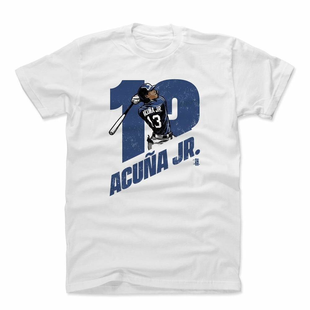MLB Tシャツ ブレーブス ロナルド・アクーニャ・ジュニア Player Art Cotton T-Shirt 500Level ホワイト 1112LV【OCSL】