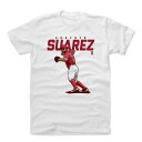 秋山翔吾 選手所属 MLB シンシナティ レッズ Tシャツ エウヘニオ スアレス Player Art Cotton T-Shirt 500Level ホワイト 1112LV【OCSL】