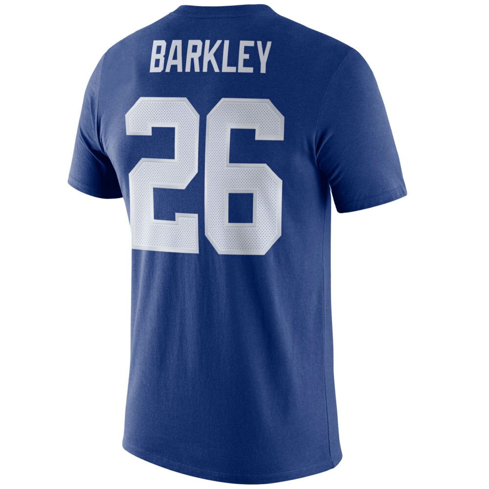 乐天商城 - NFL サクオン・バークリー ジャイアンツ Tシャツ プレーヤー ロゴ ナイキ/Nike ロイヤル BQ1370-495【OCSL】