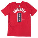 NBA 八村 塁 ワシントン・ウィザーズ Tシャツ サイン刺繍入り ネーム & ナンバー ナイキ/Nike レッド トレーニング特集