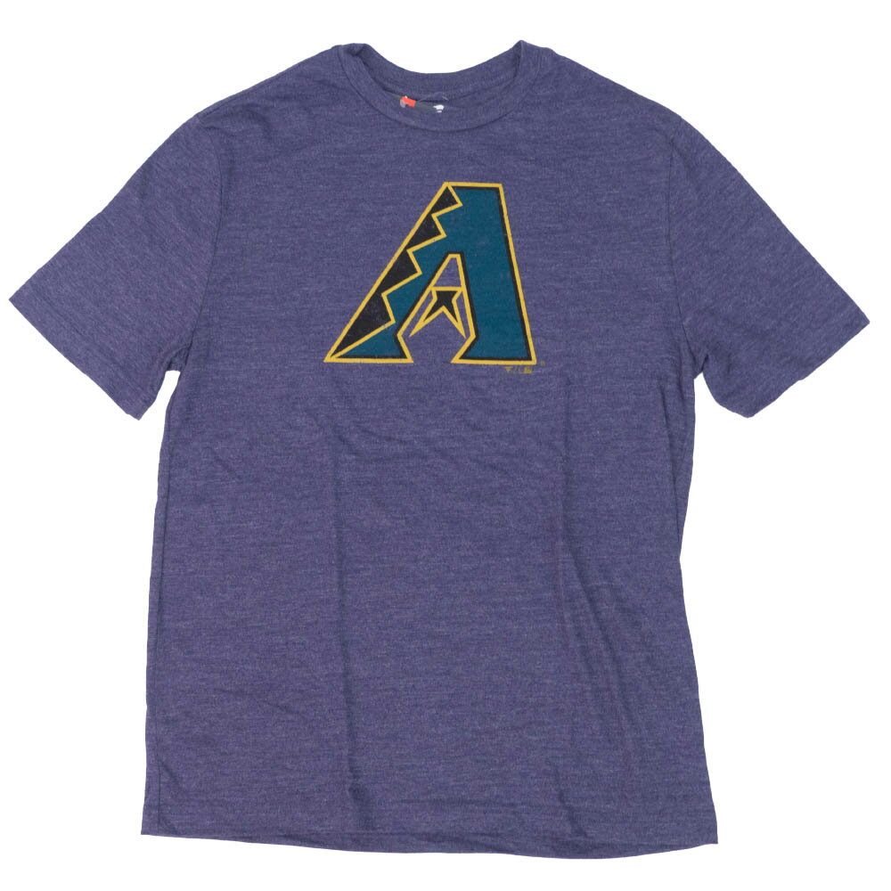 MLB アリゾナ・ダイヤモンドバックス Tシャツ トゥルー クラシックス トライブレンド スローバック ロゴ パープル【OCSL】