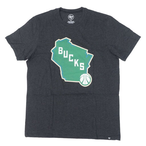 NBA ミルウォーキー・バックス Tシャツ Club T-Shirt 47 Brand ブラック【OCSL】 NBA ミルウォーキー・バックス Tシャツ Club T-Shirt 47 Brand ブラック【OCSL】
