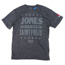 UFC ジョン ジョーンズ Tシャツ Jon Jones vs Saint Preux 197 Event Tri-Blend T-Shirt リーボック/Reebok グレー【OCSL】