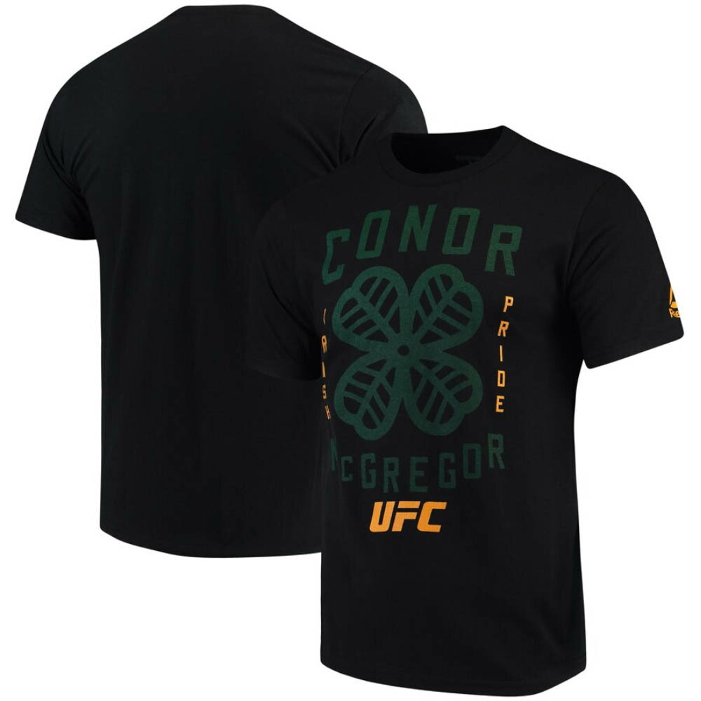 UFC コナー・マクレガー Tシャツ Irish Pride T-Shirt リーボック/Reebok ブラック【OCSL】