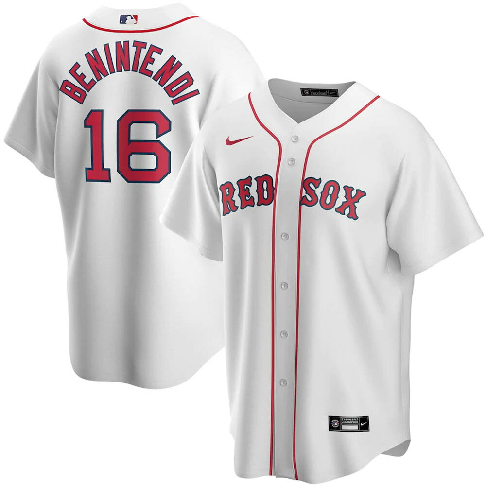 MLB アンドリュー・ベニンテンディ ボストン・レッドソックス ユニフォーム/ジャージ 2020 レプリカ プレーヤー ナイキ/Nike ホワイト