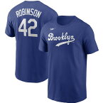 MLB ジャッキー・ロビンソン ブルックリン・ドジャース Tシャツ クーパーズタウン ネーム & ナンバー ナイキ/Nike ロイヤル【OCSL】