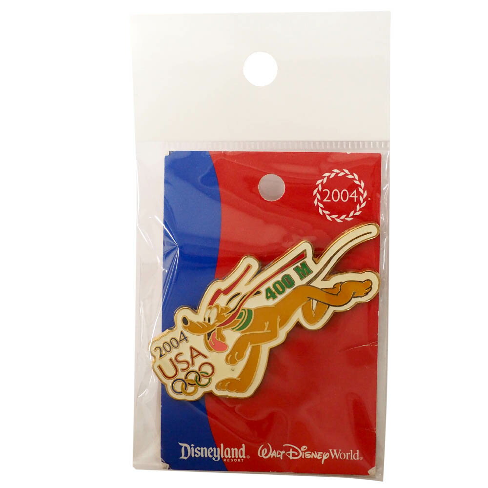 アメリカ代表 ディズニー 2004 アテネ USA Decathlon Sereis Pin : 400M ピンバッチ ピンズ Disney