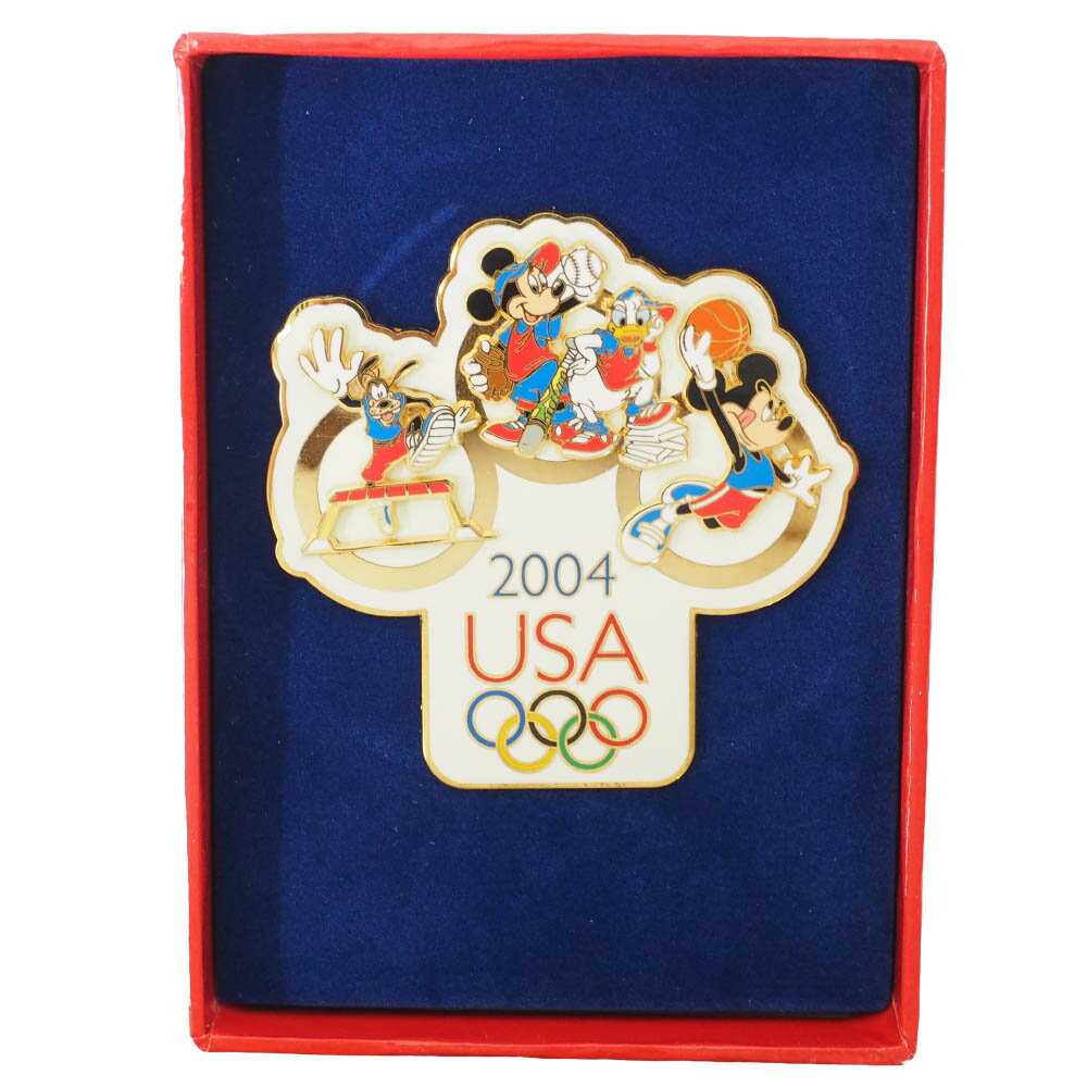 ꥫɽ ǥˡ 2004 ƥ USA Jumbo Pin LE1000 : Mickey, Donald. Goofy ԥХå ԥ Disney