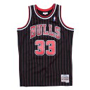 NBA スコッティ・ピッペン シカゴ・ブルズ ユニフォーム/ジャージ スウィングマン ミッチェル&ネス/Mitchell & Ness ブラック【OCSL】22...
