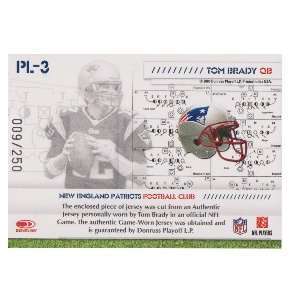 NFL �ȥࡦ�֥쥤�ǥ� �ڥ��ȥꥪ�å� �ȥ졼�ǥ��󥰥�����/���ݡ��ĥ����� 1��ʪ 2008 ���㡼�� ������ 9/250 Donruss