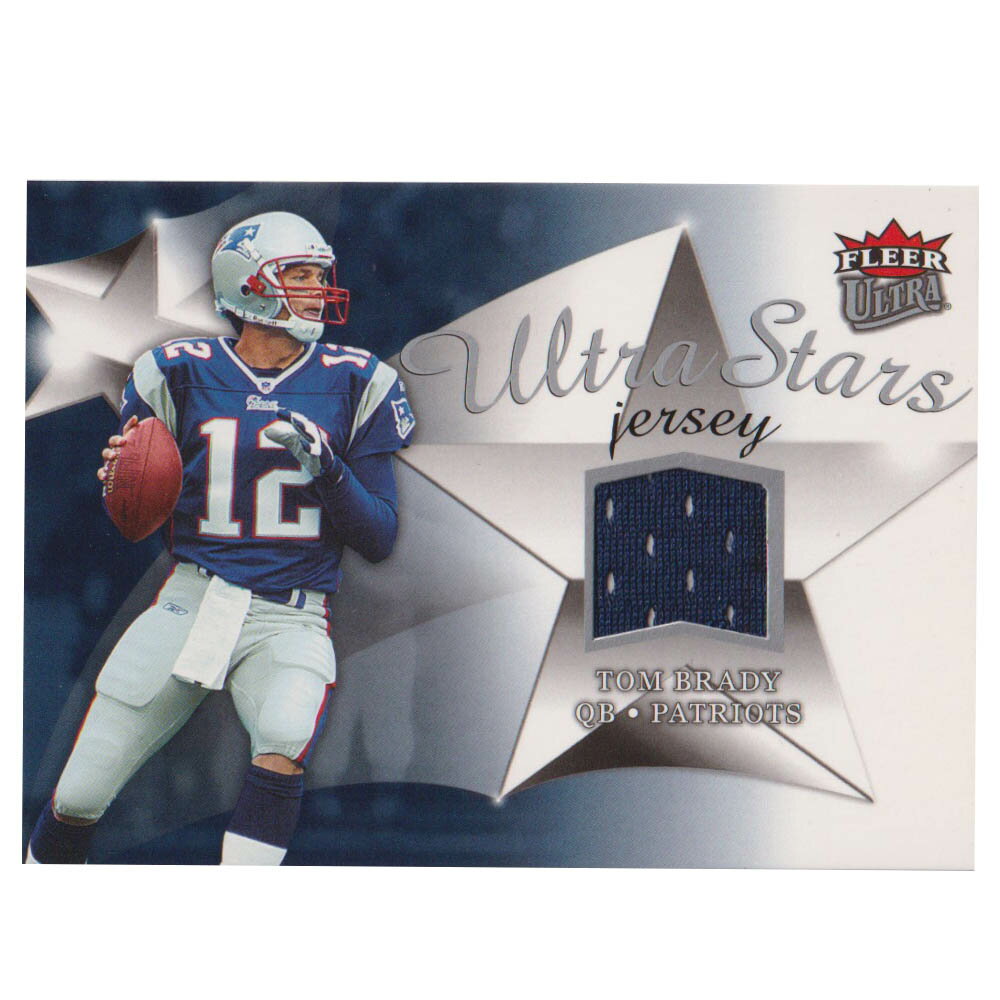 NFL トム・ブレイディ ペイトリオッツ トレーディングカード/スポーツカード 1点物 2006 ジャージ カード Fleer