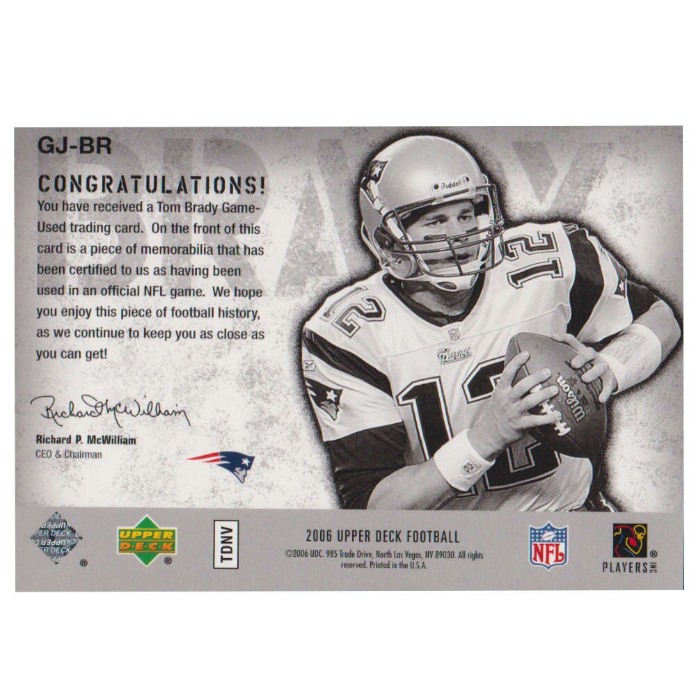NFL �ȥࡦ�֥쥤�ǥ� �ڥ��ȥꥪ�å� �ȥ졼�ǥ��󥰥�����/���ݡ��ĥ����� 1��ʪ 2006 ���㡼�� ������ Upperdeck