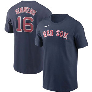 MLB アンドリュー・ベニンテンディ ボストン・レッドソックス Tシャツ ネーム&ナンバー ナイキ/Nike ネイビー【OCSL】