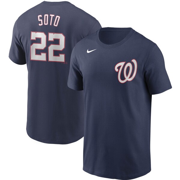 Rakuten - MLB フアン・ソト ワシントン・ナショナルズ Tシャツ ネーム＆ナンバー ナイキ/Nike ネイビー【OCSL】