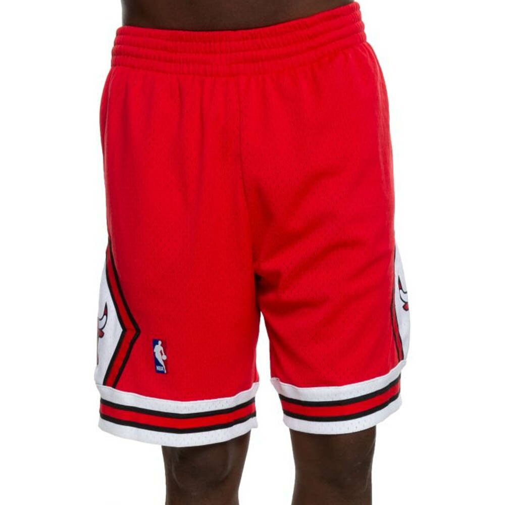 Rakuten - NBA シカゴ・ブルズ ショートパンツ/ショーツ スウィングマン ハーフパンツ バスパン ミッチェル＆ネス/Mitchell & Ness レッド トレーニング特集2203MN特集