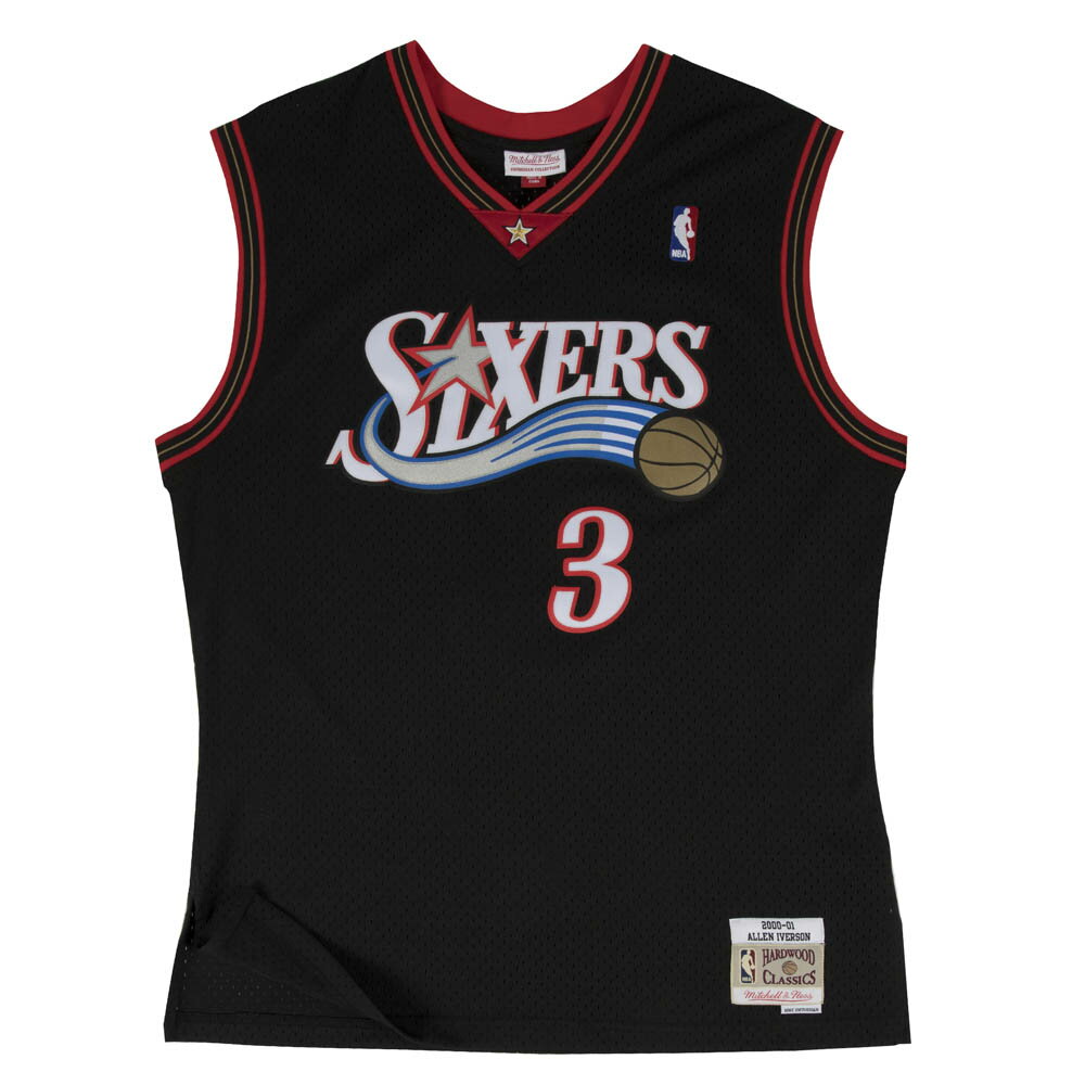 NBA アレン・アイバーソン フィラデルフィア・76ers ユニフォーム/ジャージ スウィングマン ミッチェル＆ネス/Mitchell & Ness ブラック2203MN特集