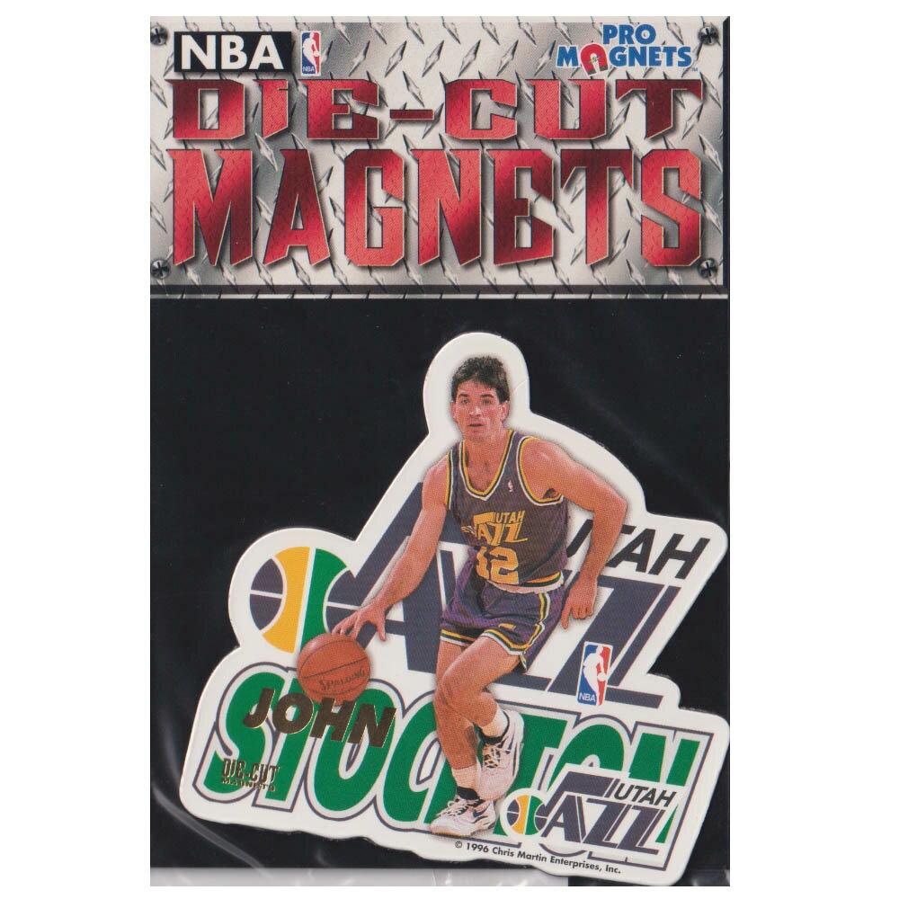 NBA ジョン・ストックトン Utha Jazz 1996 Die Cut マグネット Pro Magnets