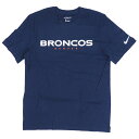 NFL ブロンコス Tシャツ チーム ワードマーク ナイキ/Nike ネイビー【OCSL】