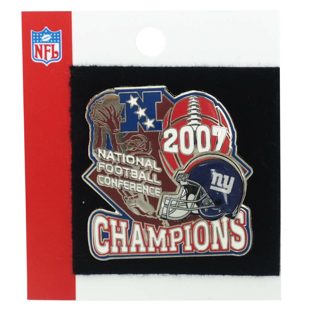 NFL ジャイアンツ 2007 NFC 優勝記念 Pin ピンバッチ ピンズ PSG 1